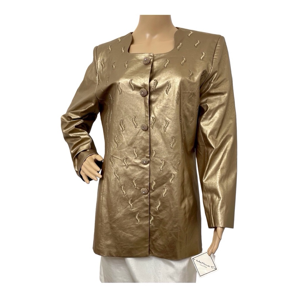 Mattina J. Women's Bronze Blazer, 14